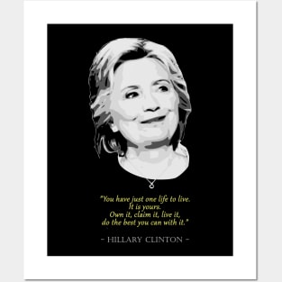 Hillary Clinton Quote Posters and Art
